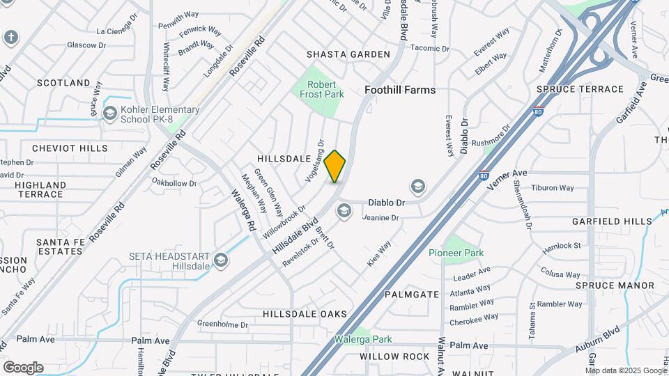 5921 Hillsdale Blvd Map and Location Details