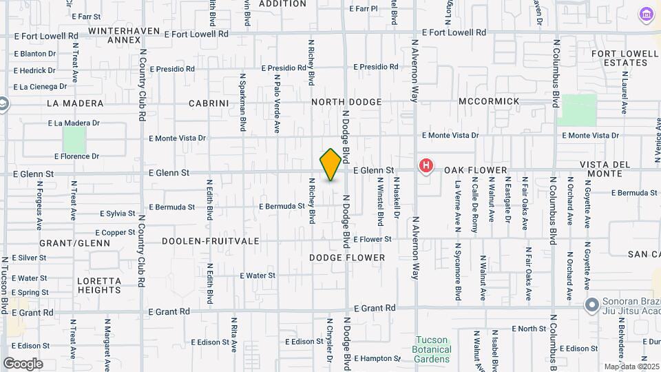 3640 E Glenn St Map and Location Details