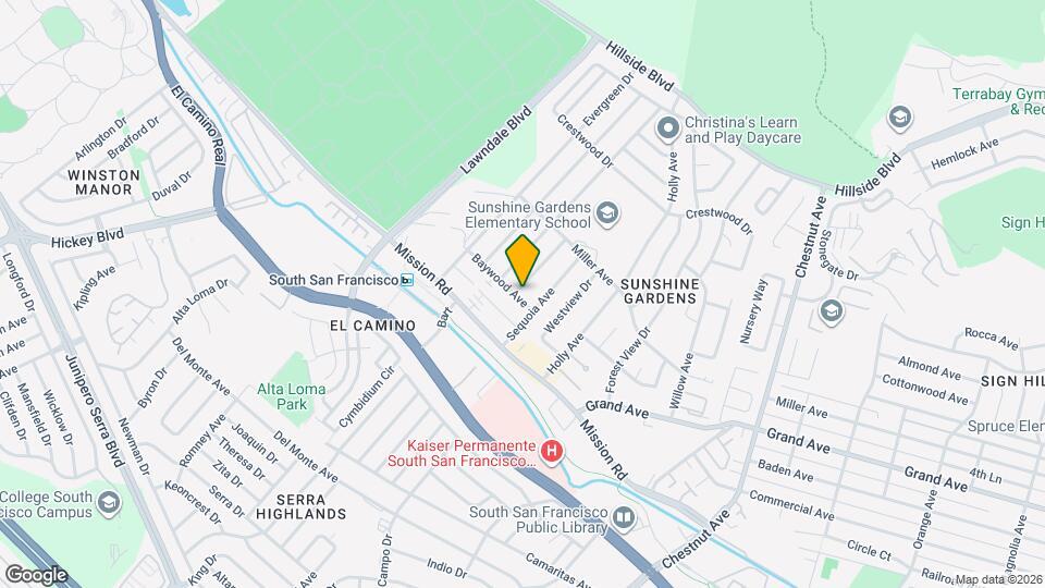 1224 Baywood Ave Map and Location Details