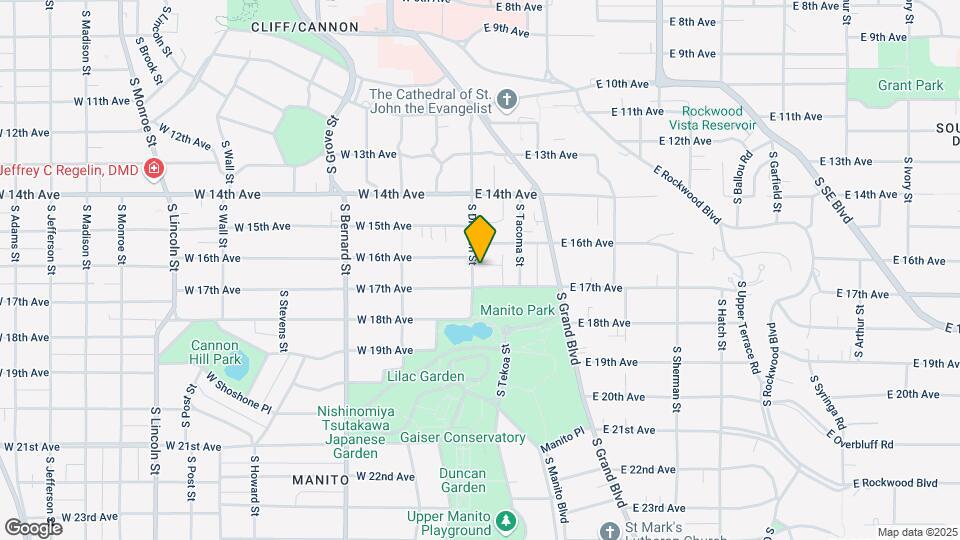 1621 S Division St Map and Location Details