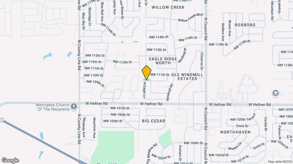 11040 N Eagle Ln Map and Location Details