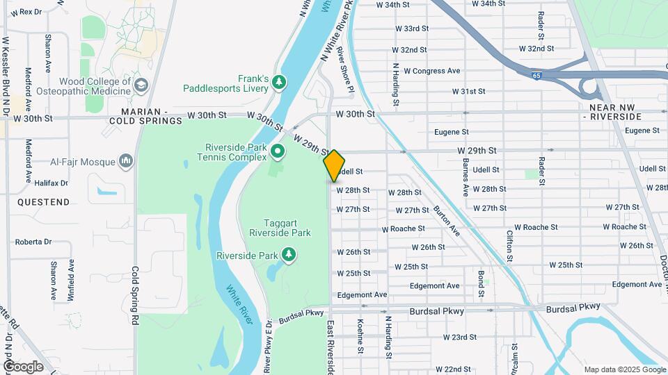 2801 E Riverside Dr Map and Location Details