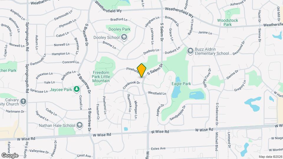 826 S Salem Dr Map and Location Details