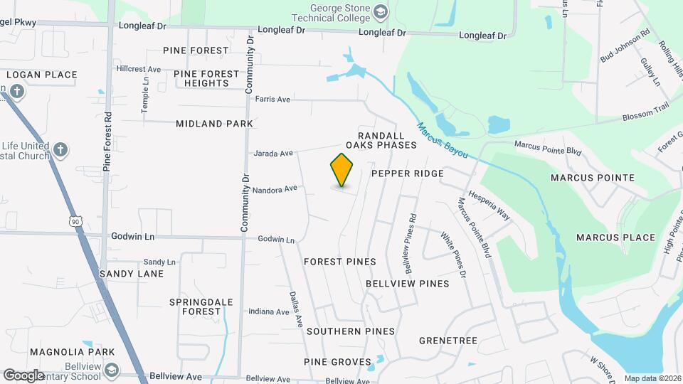 6133 Bellview Pointe Cir Map and Location Details