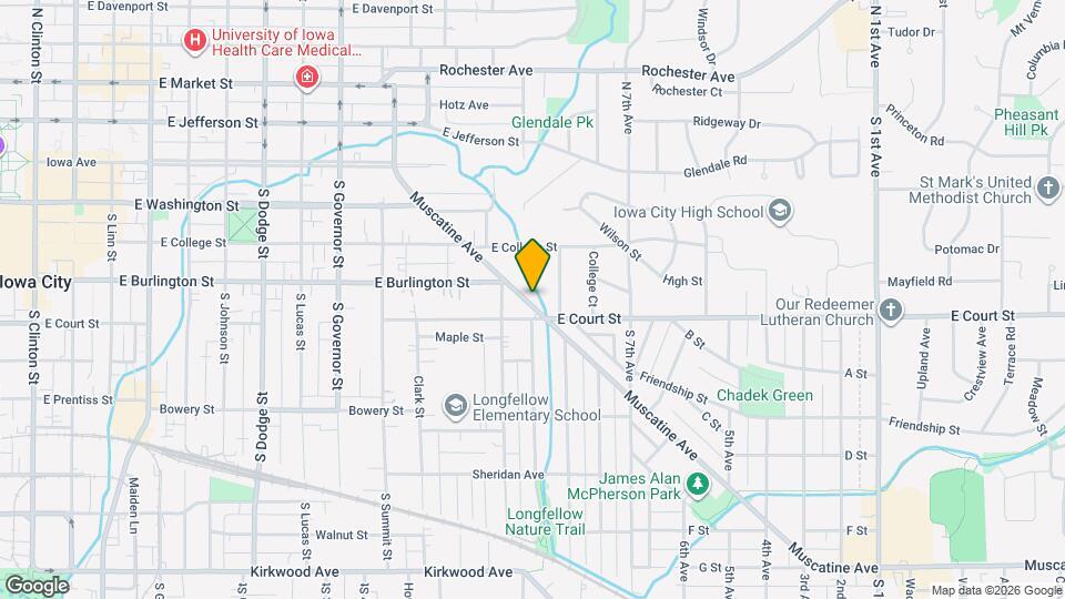 1324 Muscatine Ave Map and Location Details