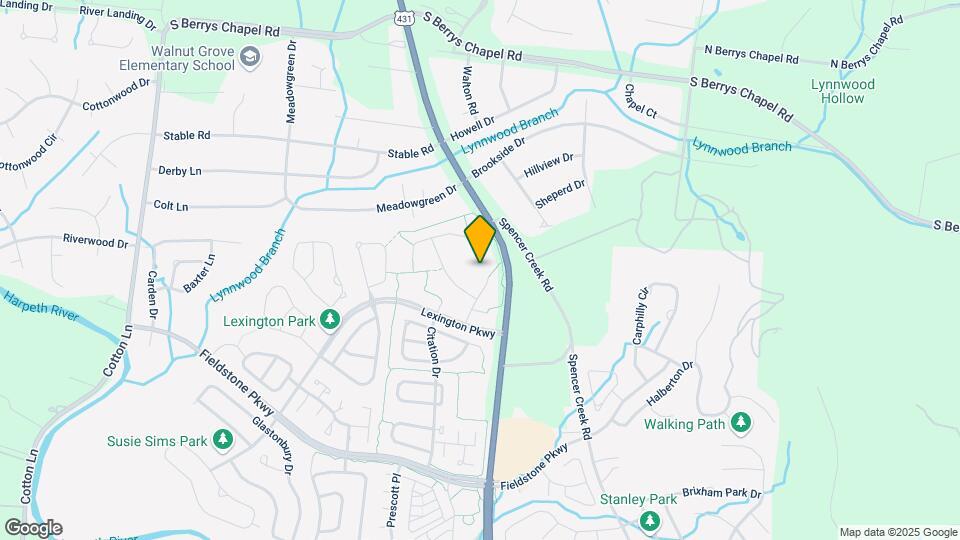 1027 Wyndham Hill Ln Map and Location Details