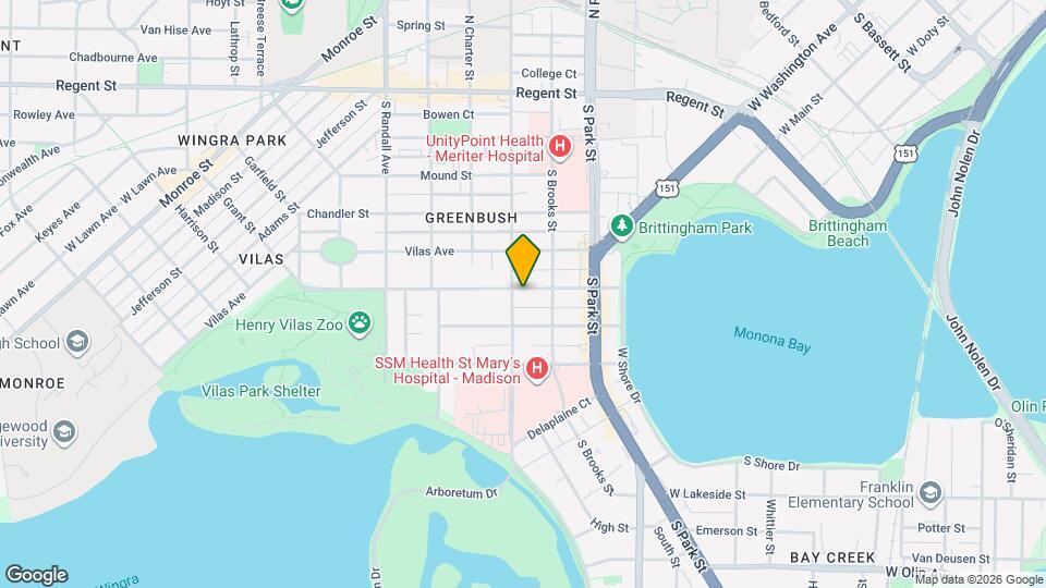 1027 Drake St, Unit #2 Map and Location Details