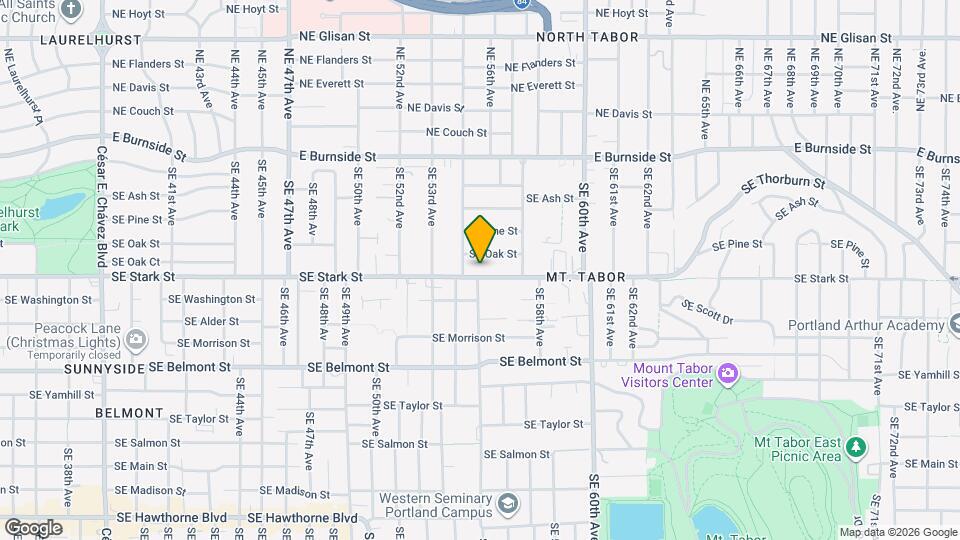5535 SE Stark St Map and Location Details