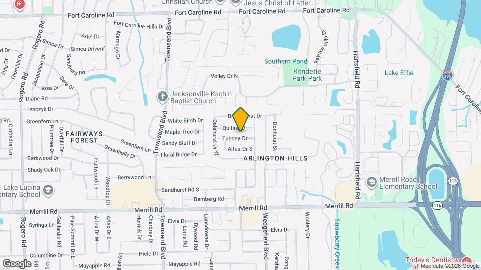 7609 Tacony Dr Map and Location Details