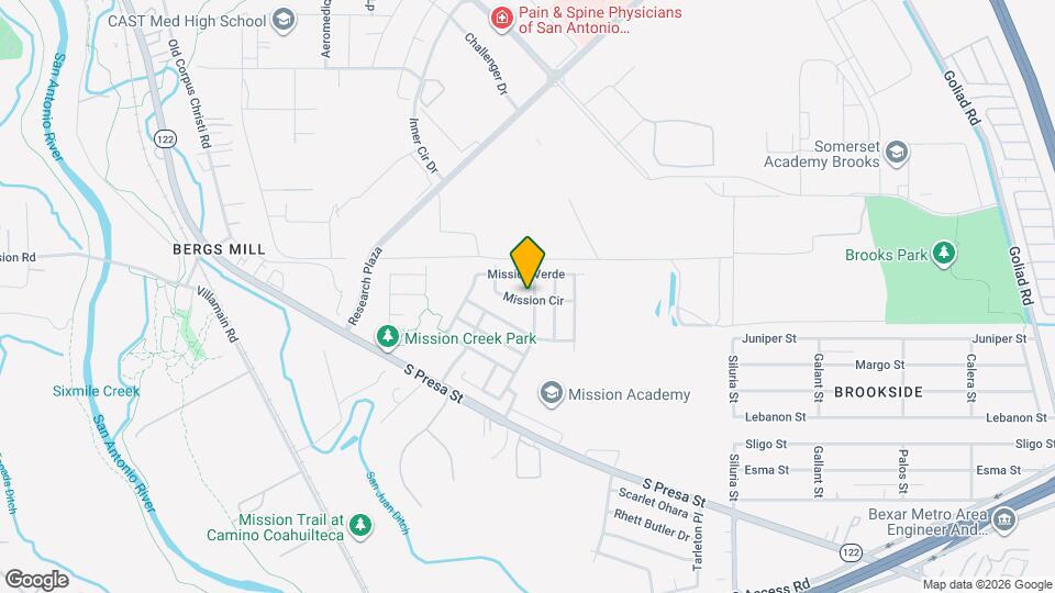 8823 Mission Brk Map and Location Details