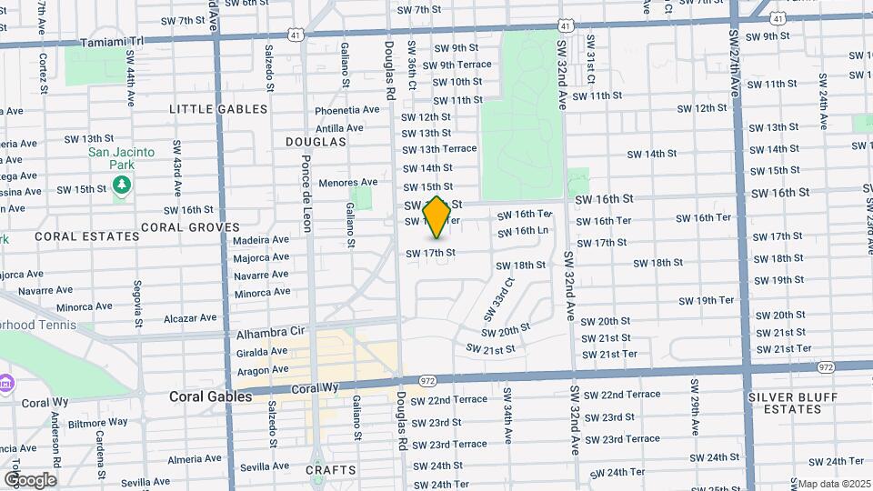 3597 SW 17th St Map and Location Details