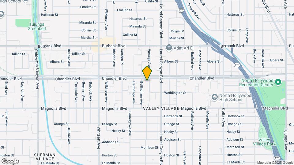 5341 Vantage Ave Map and Location Details