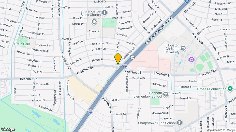 8004 Beechnut St Map and Location Details