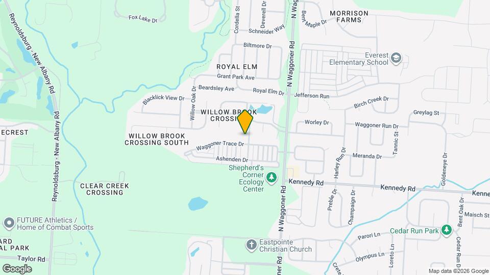 1121 Streamside Dr Map and Location Details