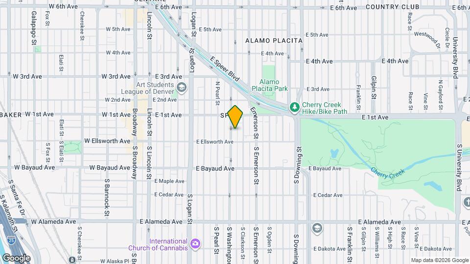 36 N Washington St Mapa y Detalles de la Ubicación