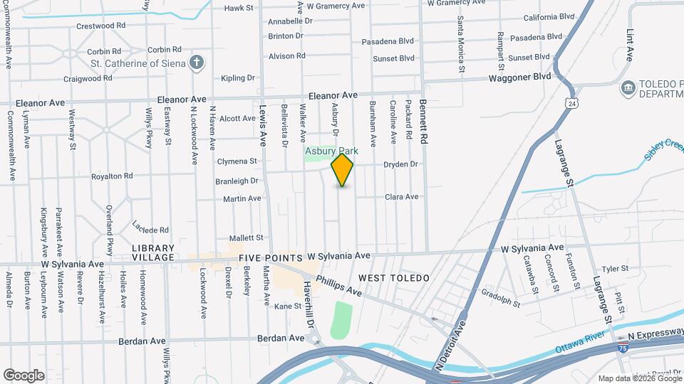 4206 Asbury Dr Map and Location Details