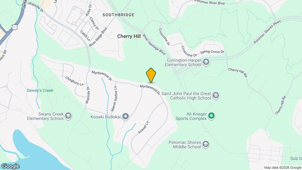 2880 Myrtlewood Dr Map and Location Details