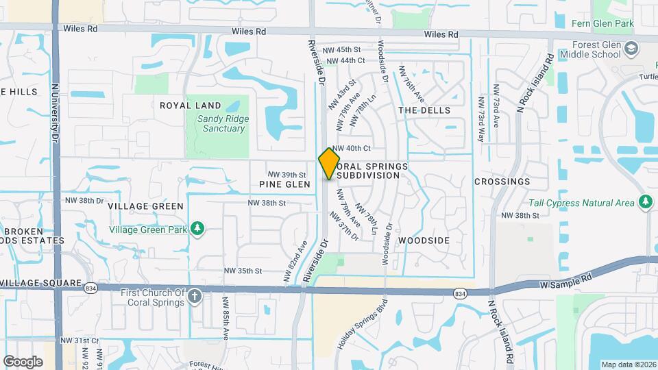 3881 Riverside Dr Map and Location Details