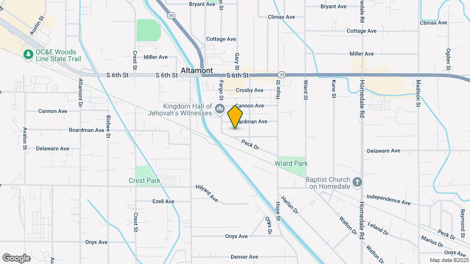 4501 Thompson Ave Map and Location Details