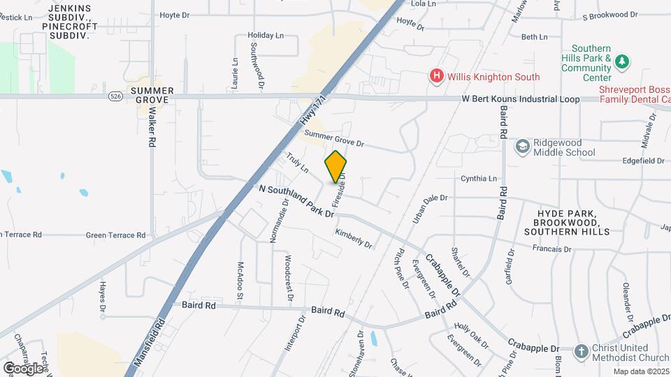 9348 Fireside Dr Map and Location Details