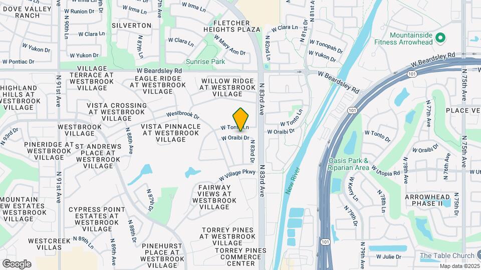 8374 W Oraibi Dr Map and Location Details