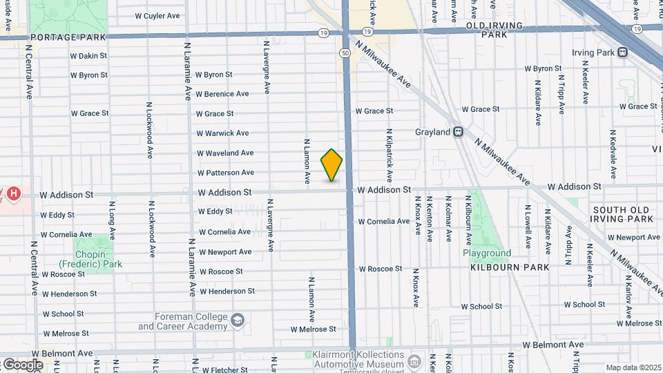 4826.5 W Addison St Map and Location Details