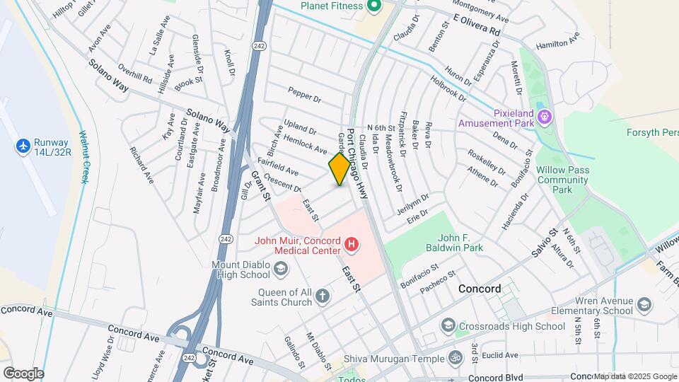 2560 Maple Ave Map and Location Details