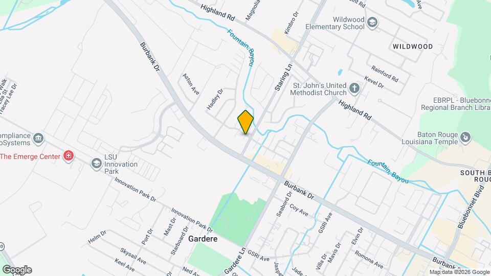 8084 Bayou Fountain Ave, Unit D Map and Location Details