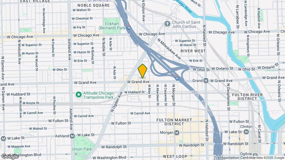 1156 W Grand Ave Map and Location Details