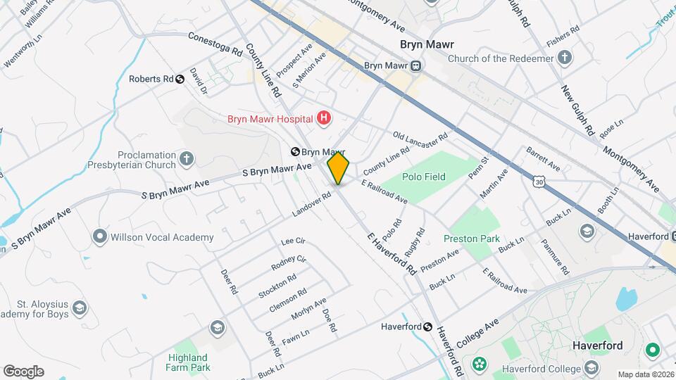 715 E Haverford Rd Map and Location Details