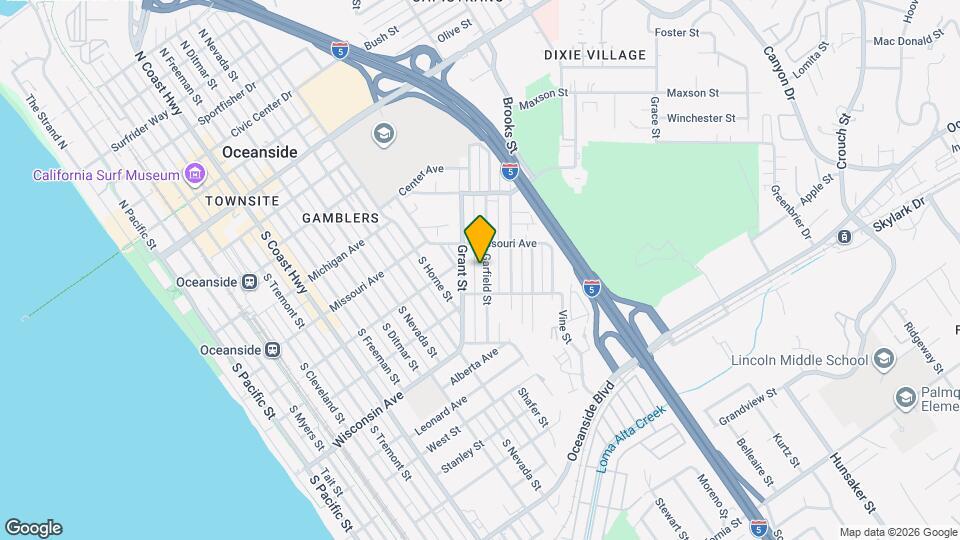 527 Garfield St Map and Location Details