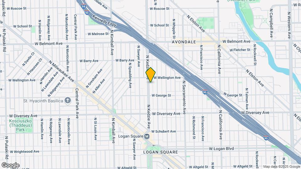 2939 N Kedzie Ave Map and Location Details