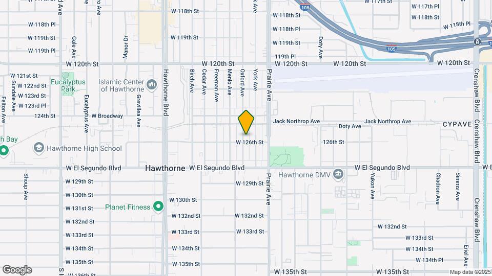 12536 Oxford Ave Map and Location Details