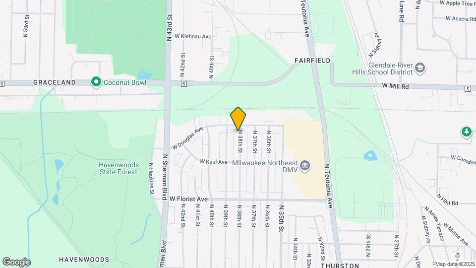 6183 N 38th St Map and Location Details