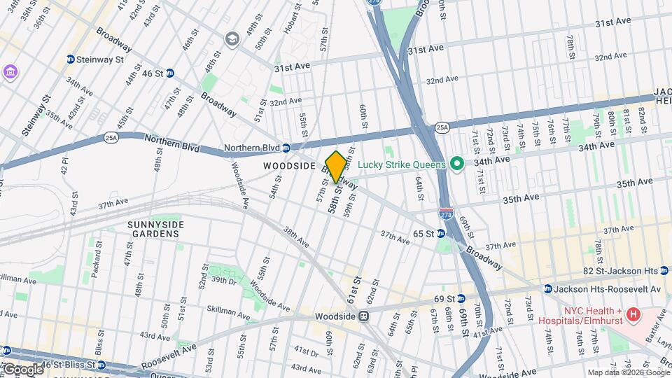 34-16 58th St, Unit 4 Map and Location Details