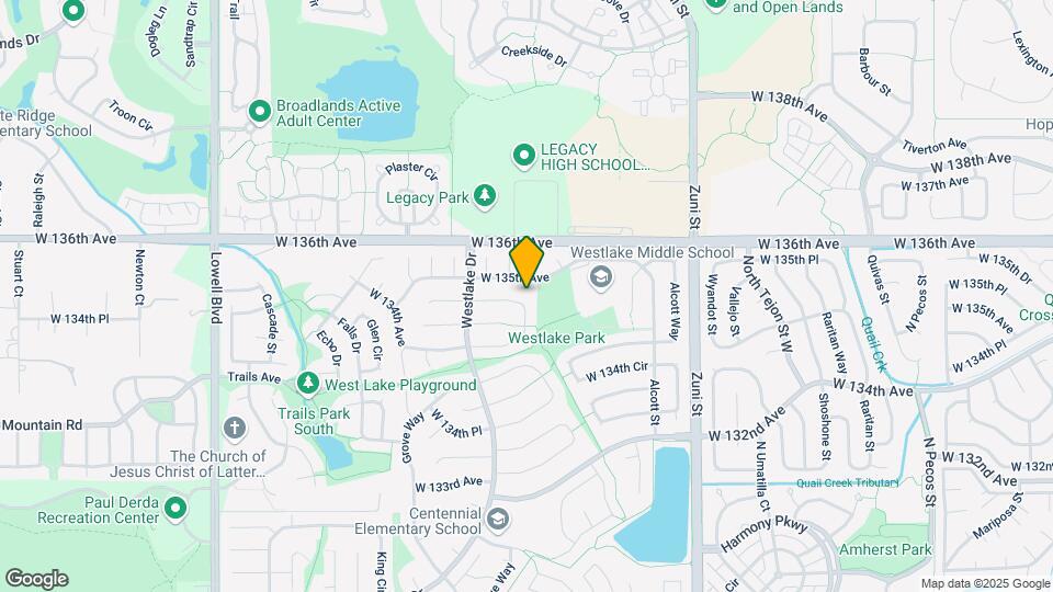 3081 W 134th Ave Map and Location Details