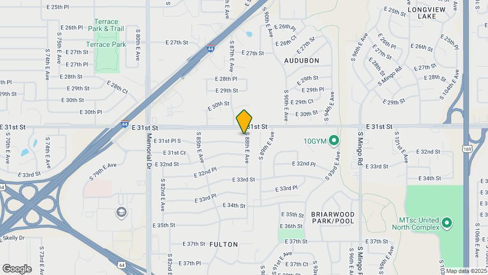 3118 S 88th E Ave Map and Location Details