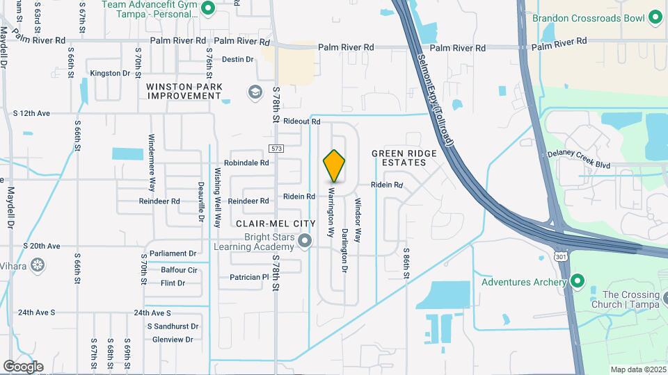 1336 Warrington Wy Map and Location Details