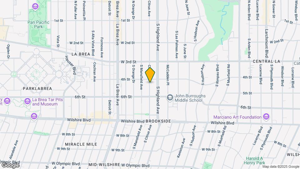 420 S Citrus Ave Map and Location Details
