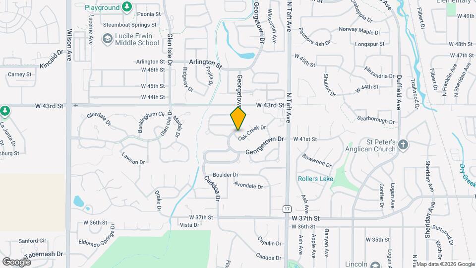1691 Oak Creek Dr Map and Location Details