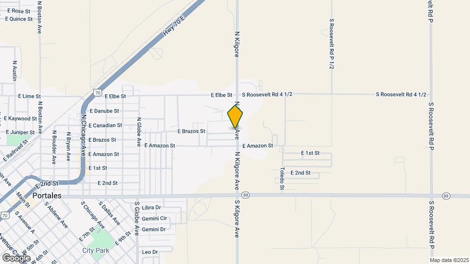 1641 E Brazos St Map and Location Details