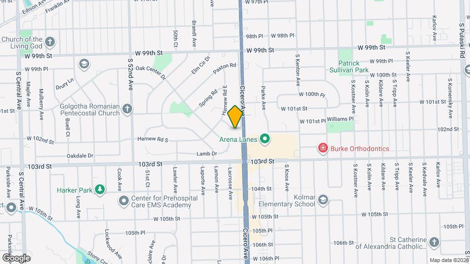 4813 W 102nd St Map and Location Details