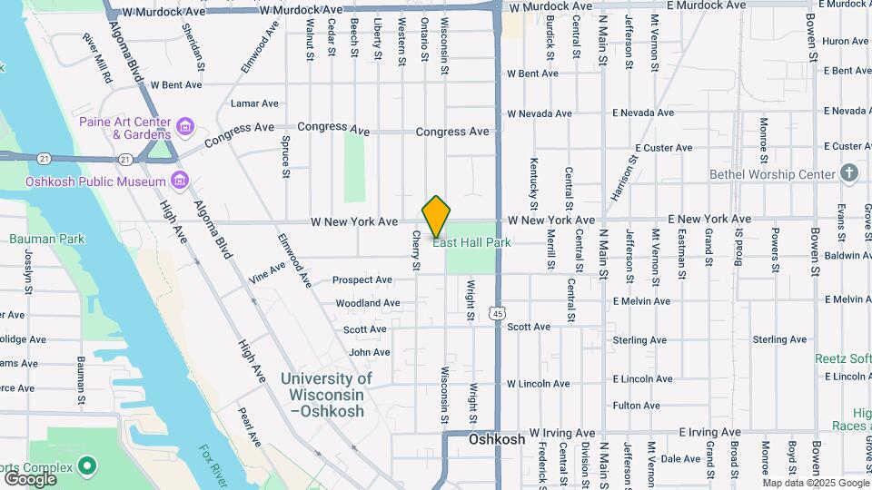 1131 Wisconsin St Map and Location Details