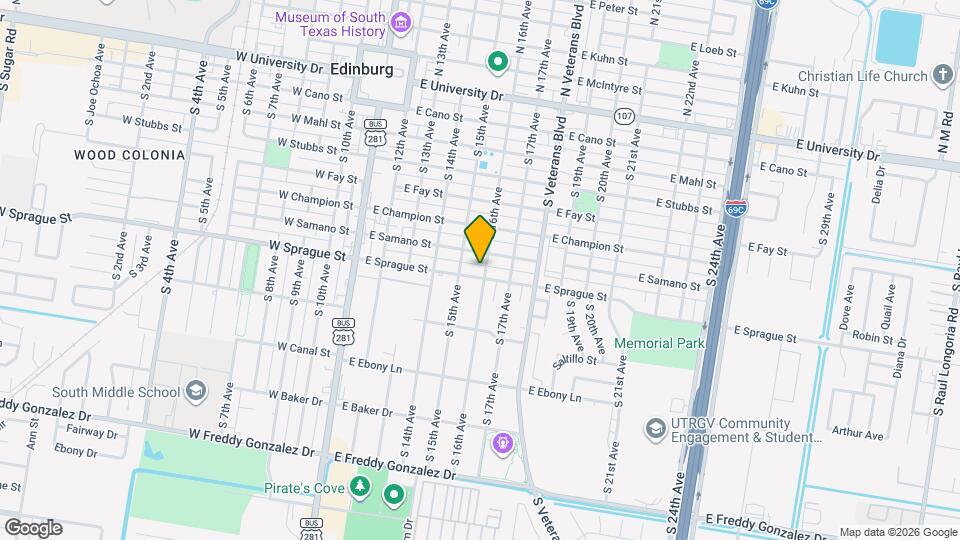 521 E Sprague St Mapa y Detalles de la Ubicación