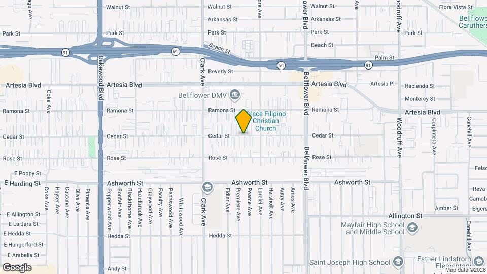 9532 1/2 Cedar St Map and Location Details