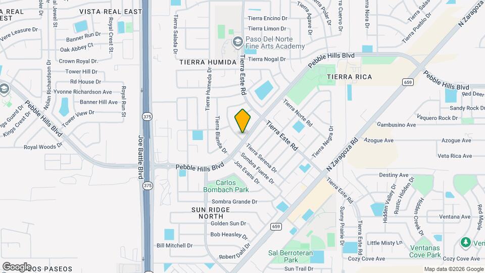 2304 Tierra Serena Rd Map and Location Details