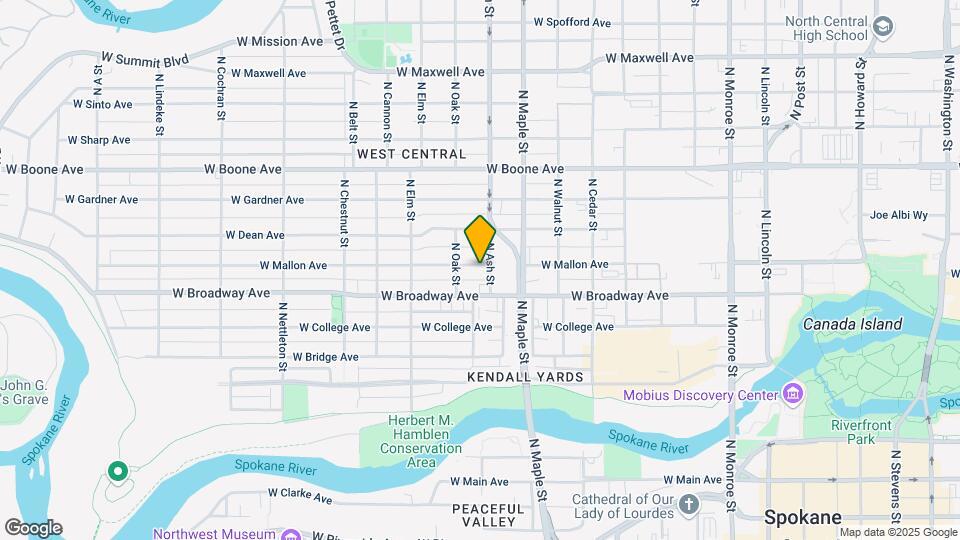 1707 W Mallon Ave Map and Location Details