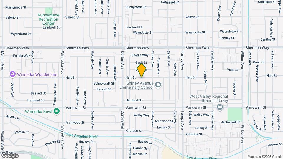 19544 Hart St Map and Location Details