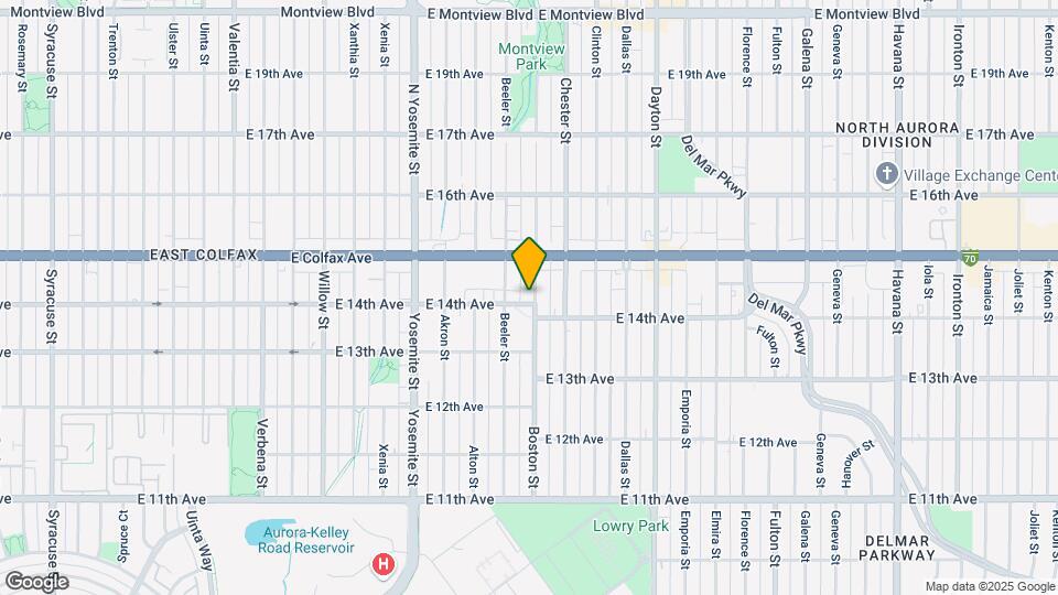 9295 E 14th Ave Map and Location Details