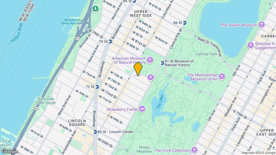 37 W 76th St Map and Location Details